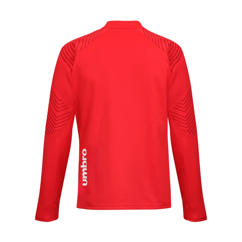 Umbro Lange Mouw Sport Zip T-shirt Red Heren