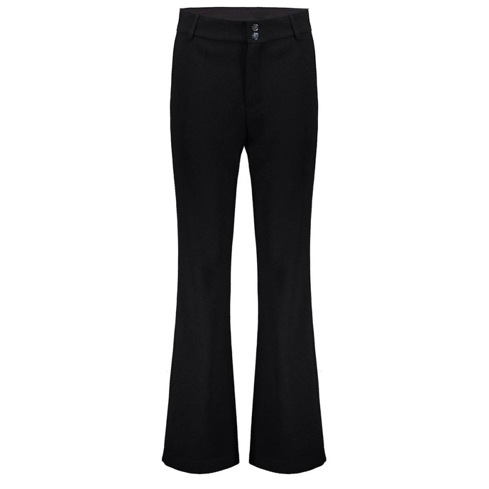 Geisha Effen Jacquard Broek Black Dames