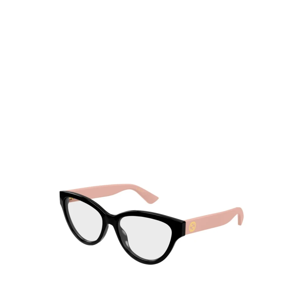 Gucci Black Glasses, Female, 55 Mm, Cat Eye Eyeglasses