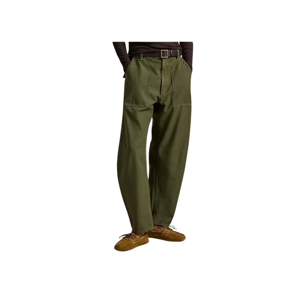 Polo Ralph Lauren Donna Verde Wide Trousers