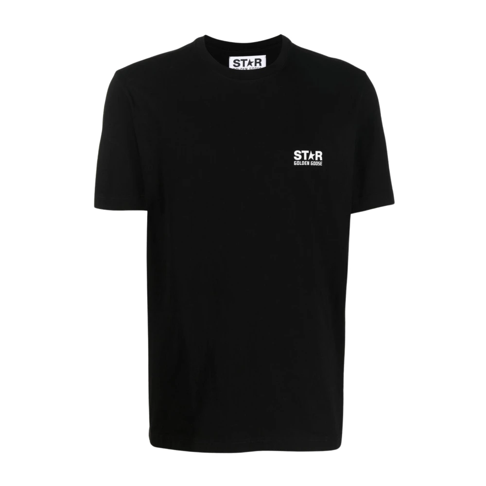 Golden Goose Logo Patch T-shirt Black Heren