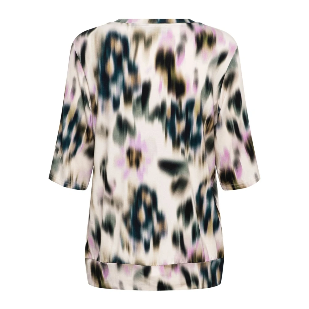 &Co Woman Bloes met lange mouwen en V-hals Multicolor Dames