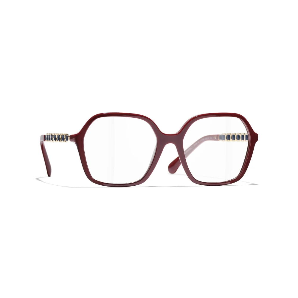 Chanel Women's Red Square Eyeglasses - Glasses - 53 Mm - Accessories