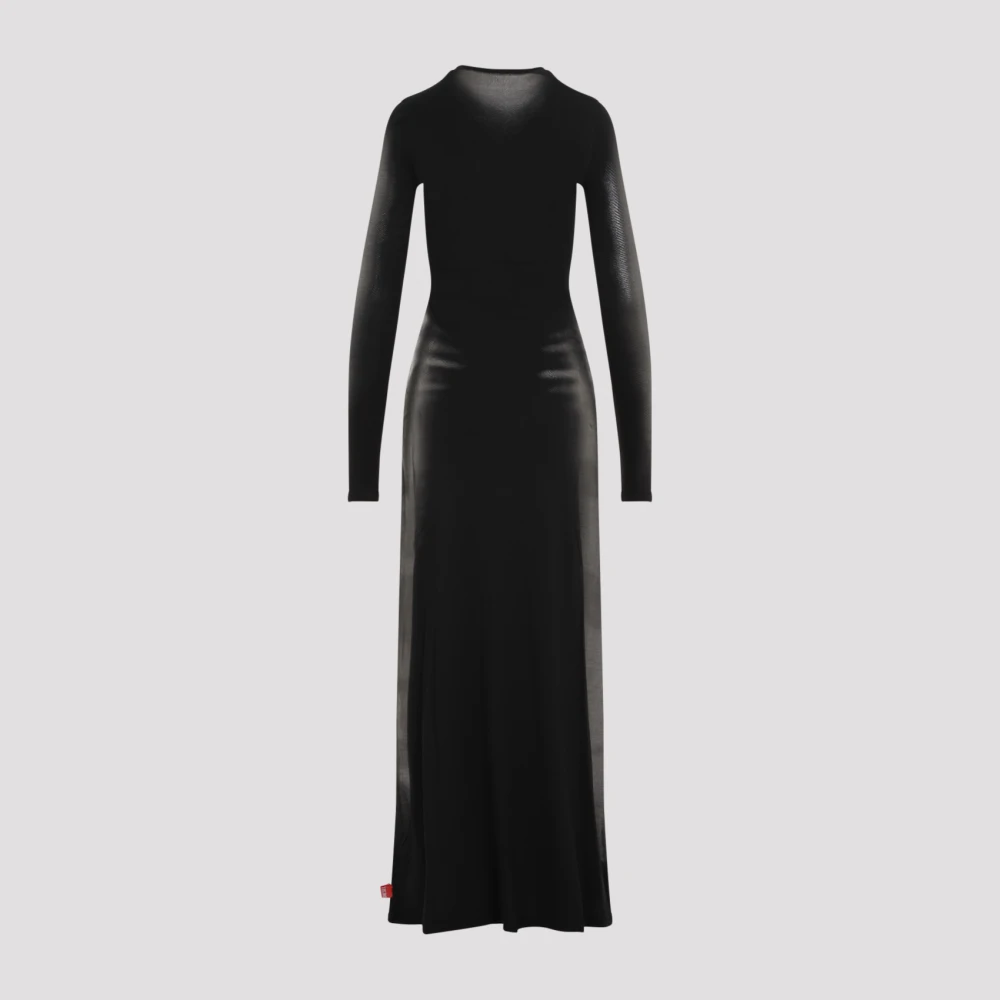 Diesel Chique Zwarte Jurk Aw24 Black Dames