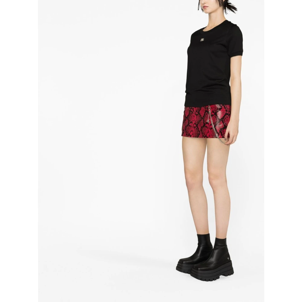 Dolce & Gabbana Zwarte T-shirt met stijl N0000 Black Dames