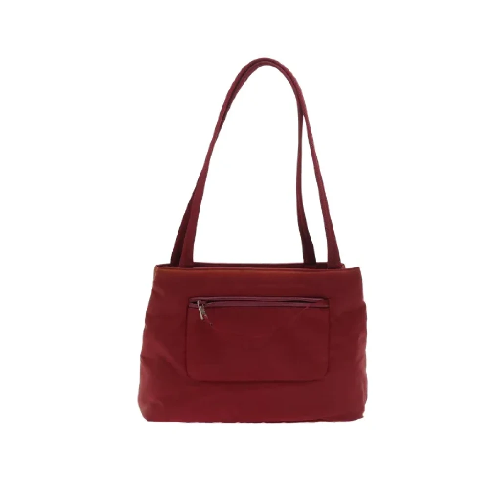 Prada Vintage Pre-owned Nylon handbags Red Dames