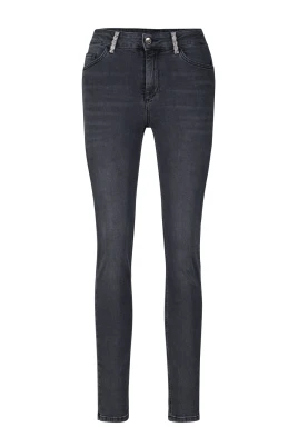 Glittriga Skinny Jeans med Strassdetaljer