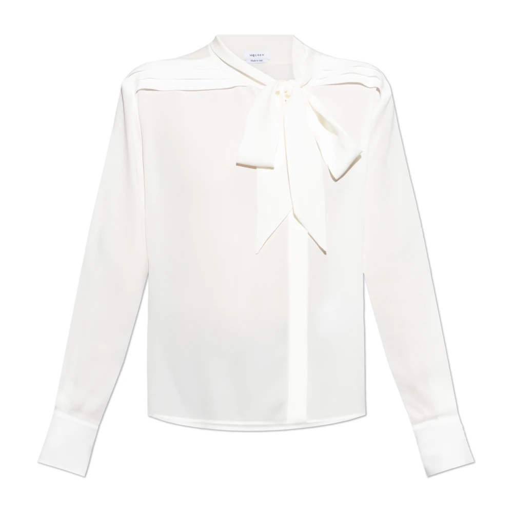 Alexander mcqueen Zijden overhemd White Dames