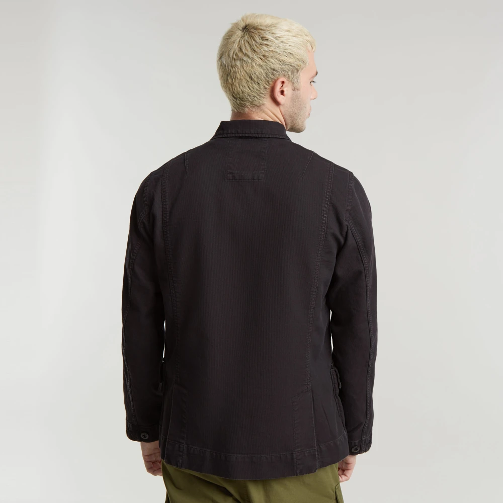 G-Star Leger Overshirt 4-Zak Bedford Cord Black Heren