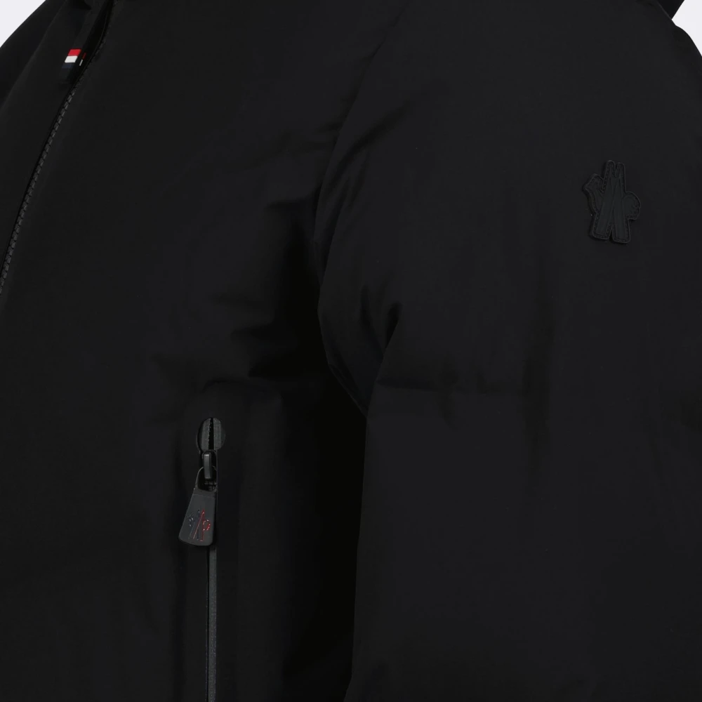 Moncler Gewatteerde Zwarte Jas voor Mannen Black Heren