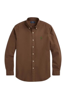 custom-fit-garment-dyed-oxford-shirt-brown