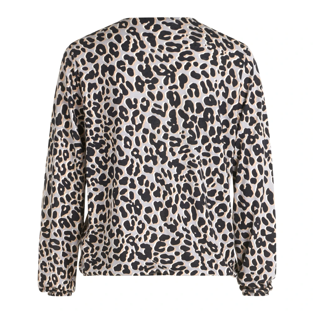 Betty Barclay Casual shirt met dierenprint en V-hals Gray Dames