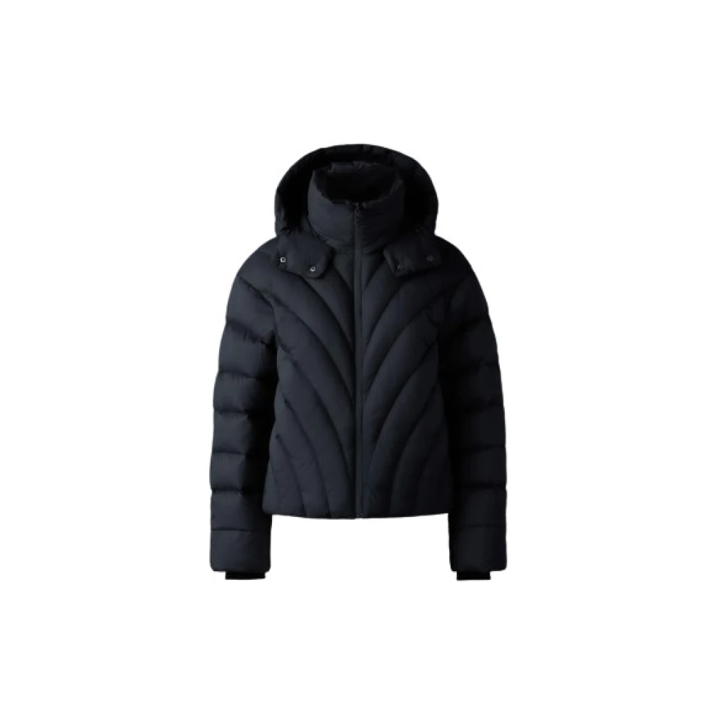 Mackage Hope Softwash afgeronde gewatteerde donsjack Black Dames