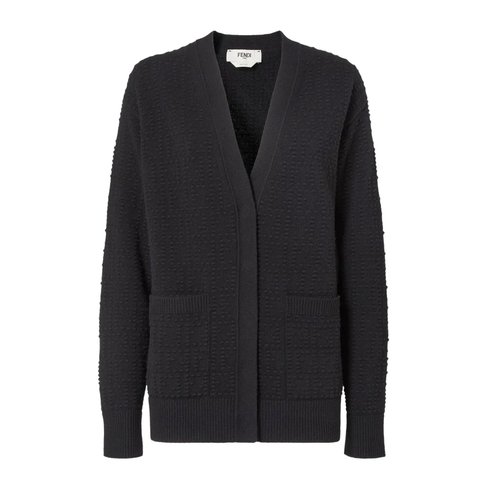 Fendi Women's Black Cardigans, Xs, Cardigan