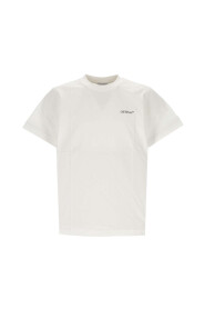 Biała koszulka z logo i nadrukiem na plecach