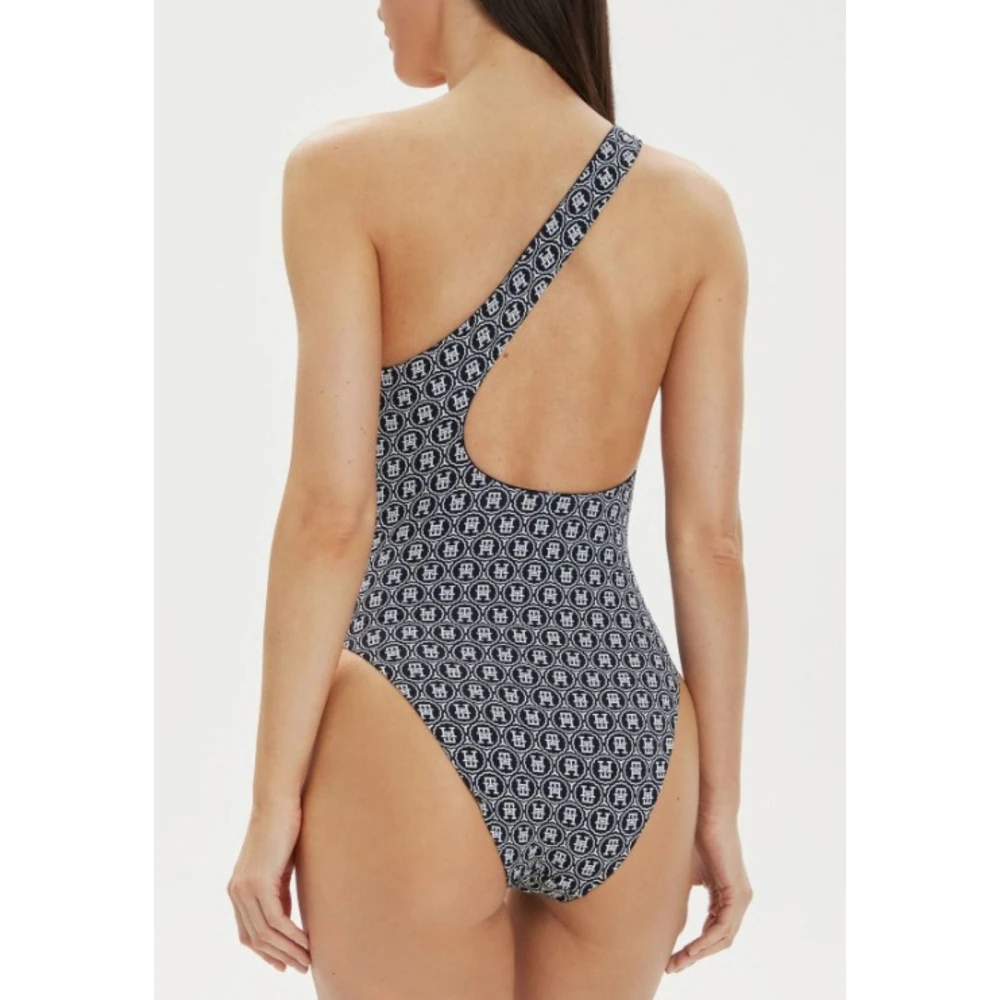 Tommy Hilfiger Omkeerbare Eén Schouder Kostuum Blue Dames