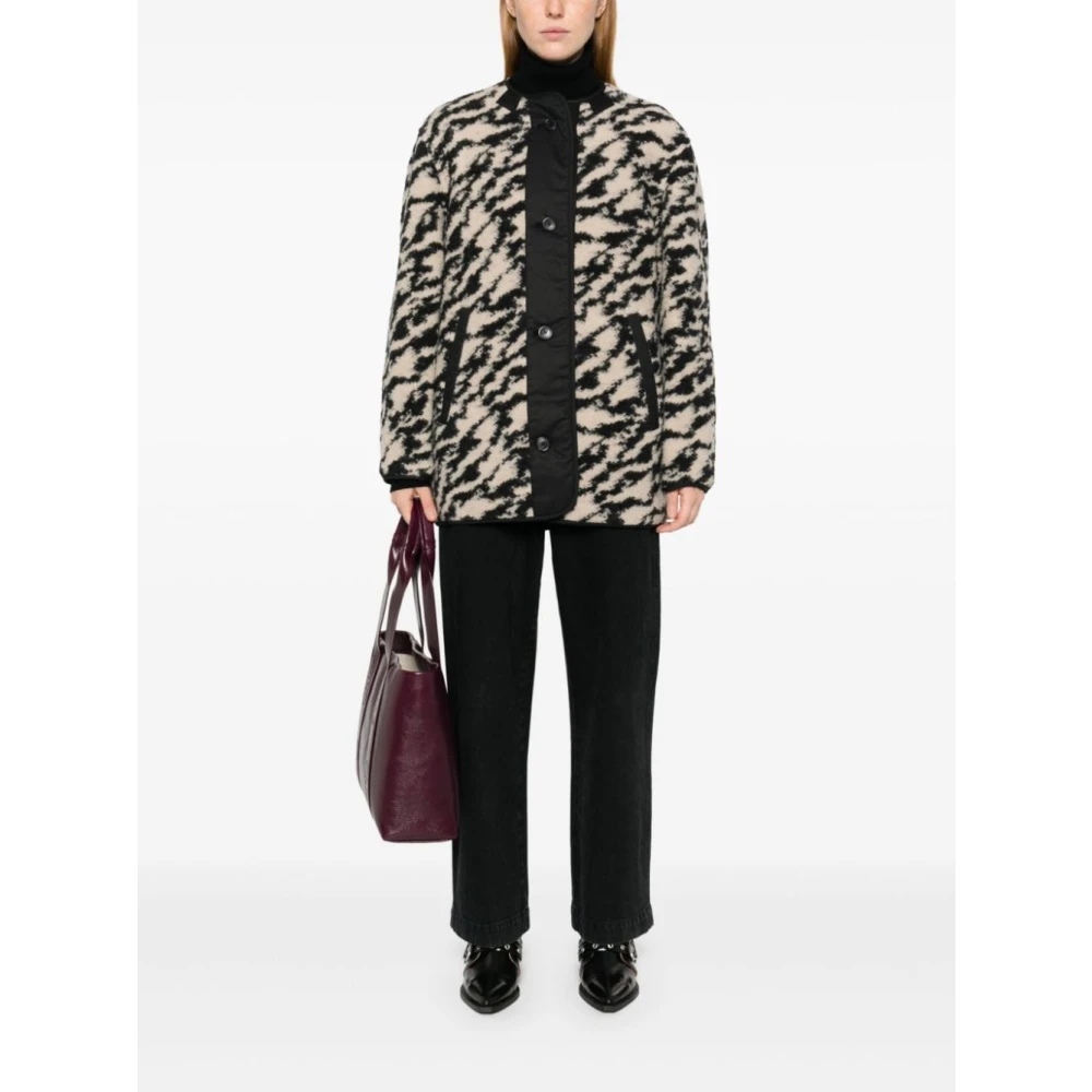 Isabel Marant Étoile Zwarte Jassen & Mantels Aw24 Black Dames