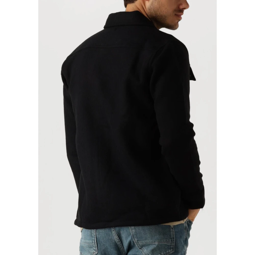 Pure Path Heren Overshirt Regular Fit Stijlvol Shirt Black Heren