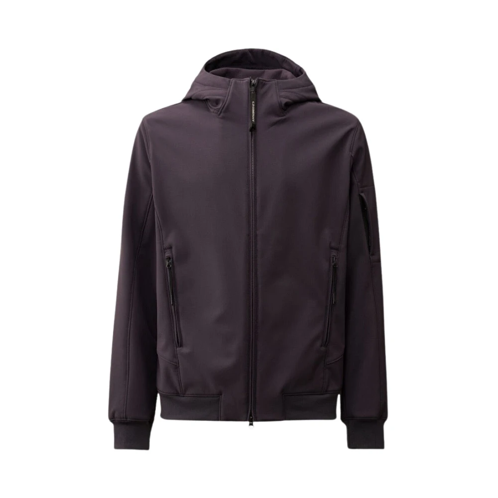 C.P. Company Paarse shell-jack met fleecevoering Purple Heren