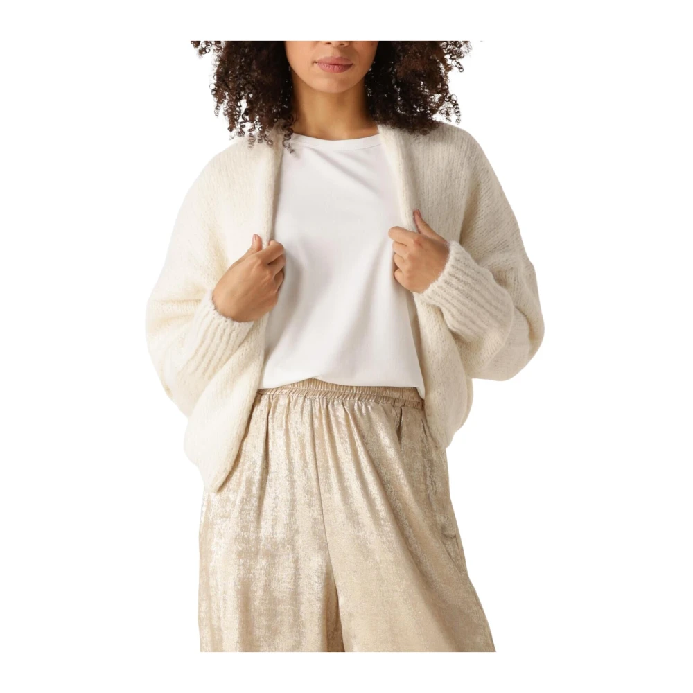 Knit-ted Becky Dames Truien & Vesten White Dames