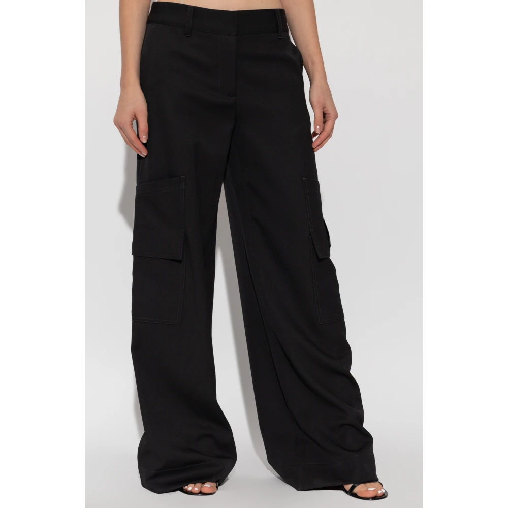 Off White Cargo broek Black Dames