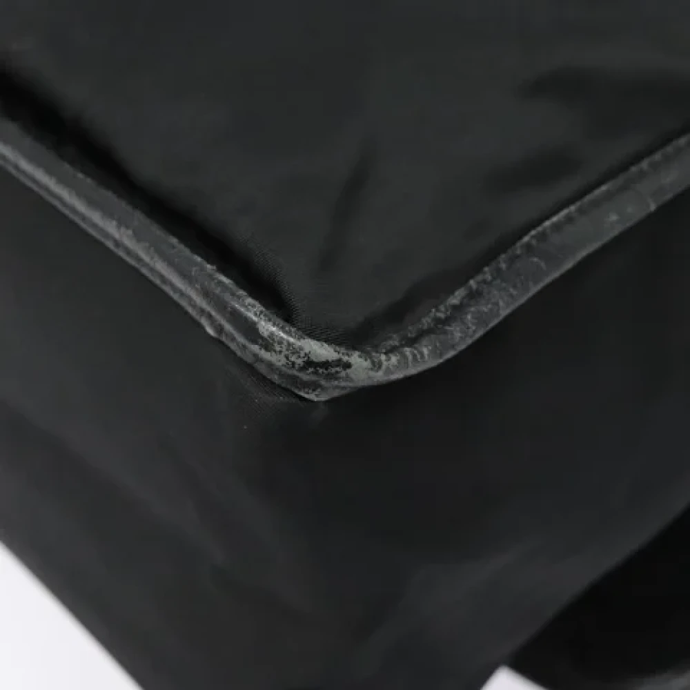 Prada Vintage Pre-owned Canvas prada-bags Black Dames