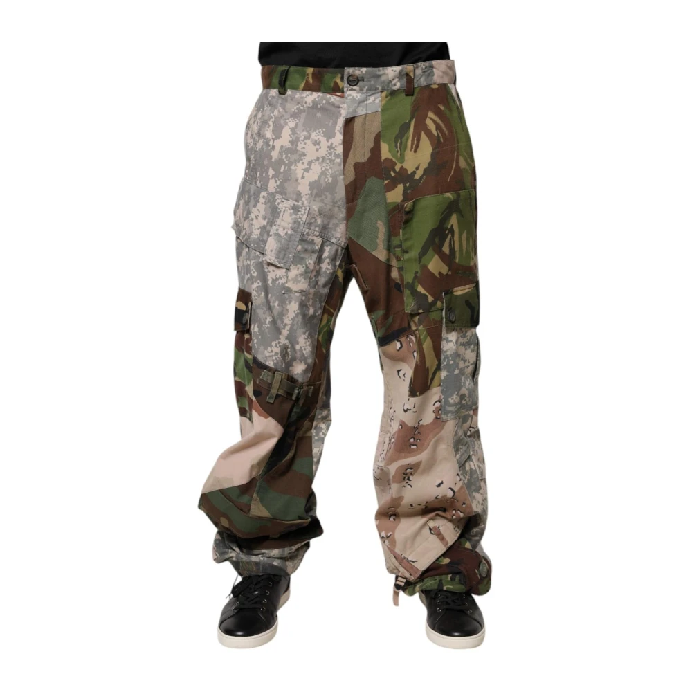 Dolce & Gabbana Herren Multicolor Patchwork Cargo Hose