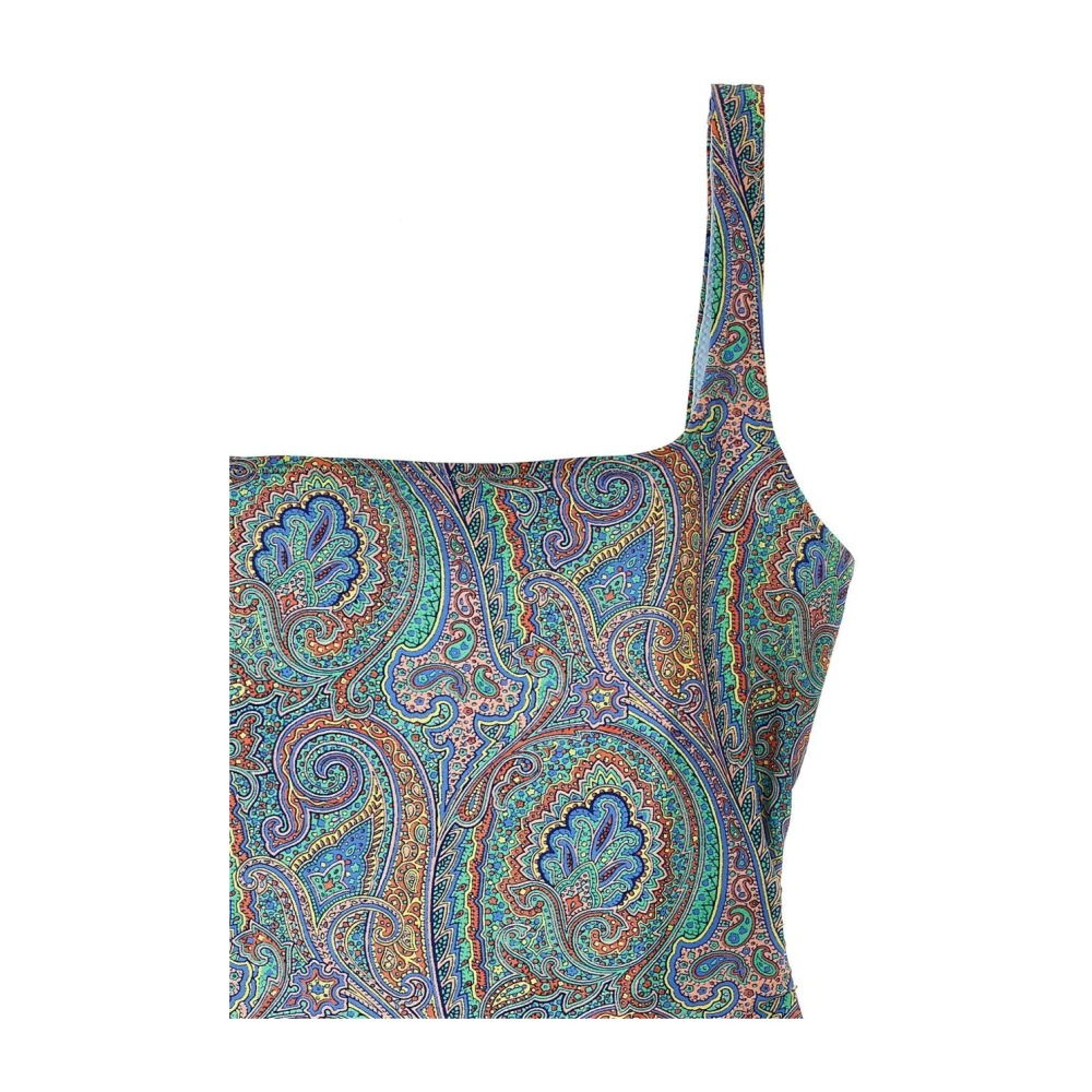 ETRO Paisley Vierkante Hals MultiColor Top Multicolor Dames