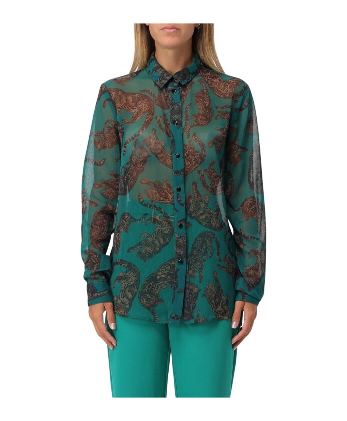 jaguar-print-sheer-blouse