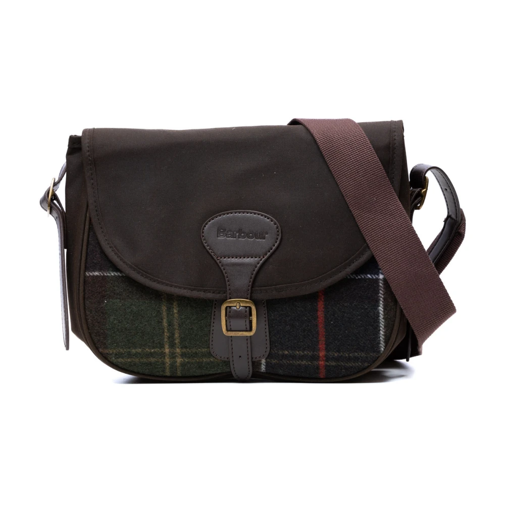 Barbour Whitley Tartan Crossbody Väska Green, Dam