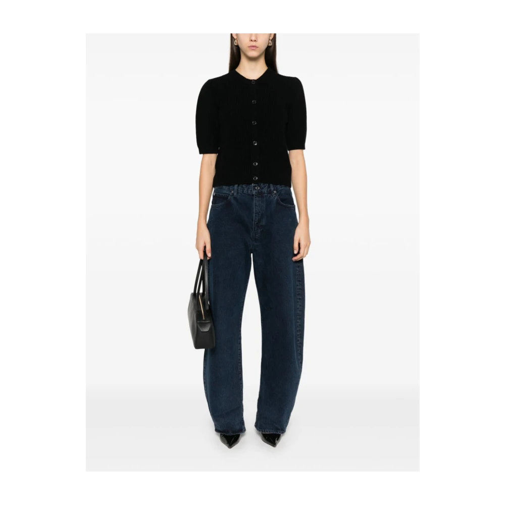 Frame Zwarte Wijde Pijp Jeans Blue Dames
