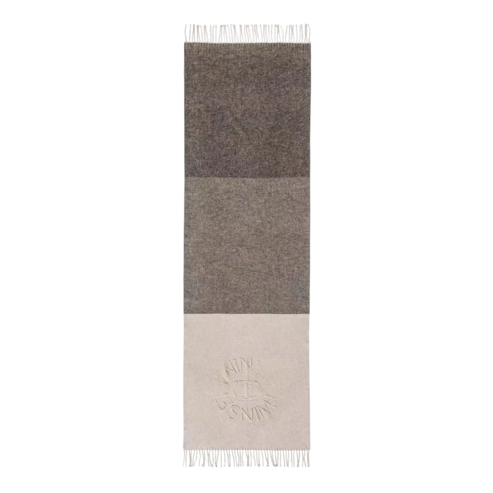 Twinset Beige Sjaal Set Stijlvolle Winter Accessoires Beige Dames