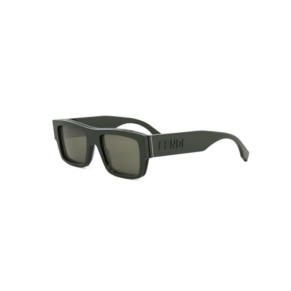 Fendi Unisex Black Sunglasses, 53 Mm, Rectangular Sunglasses