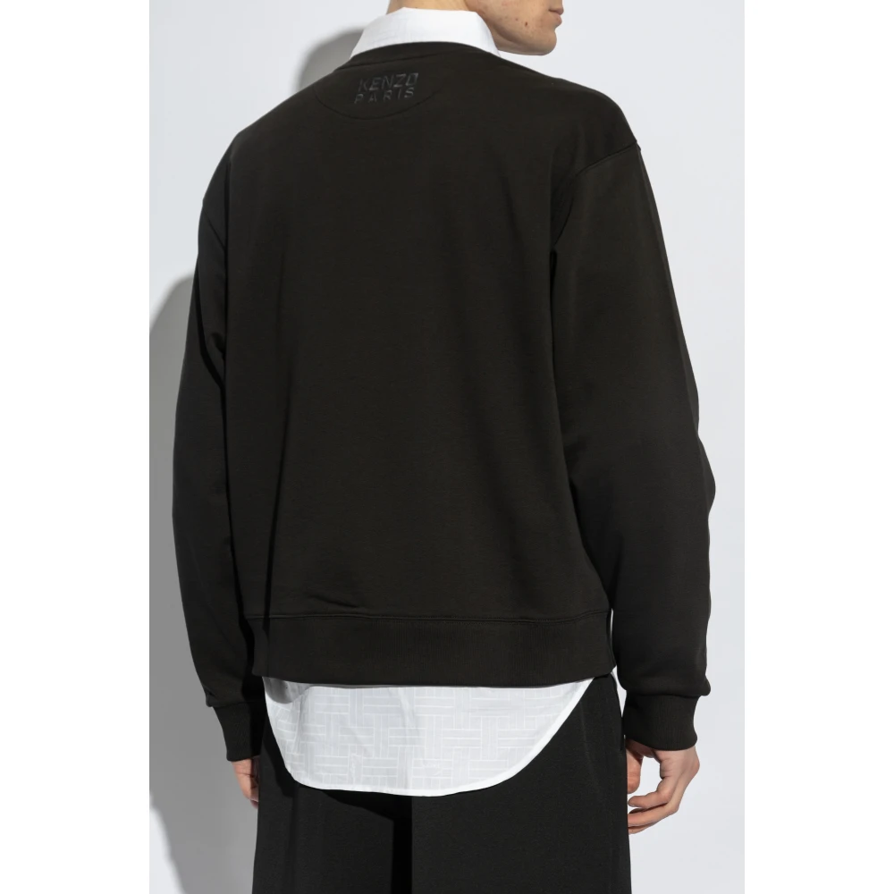 Kenzo Sweatshirt met logopatch Black Heren