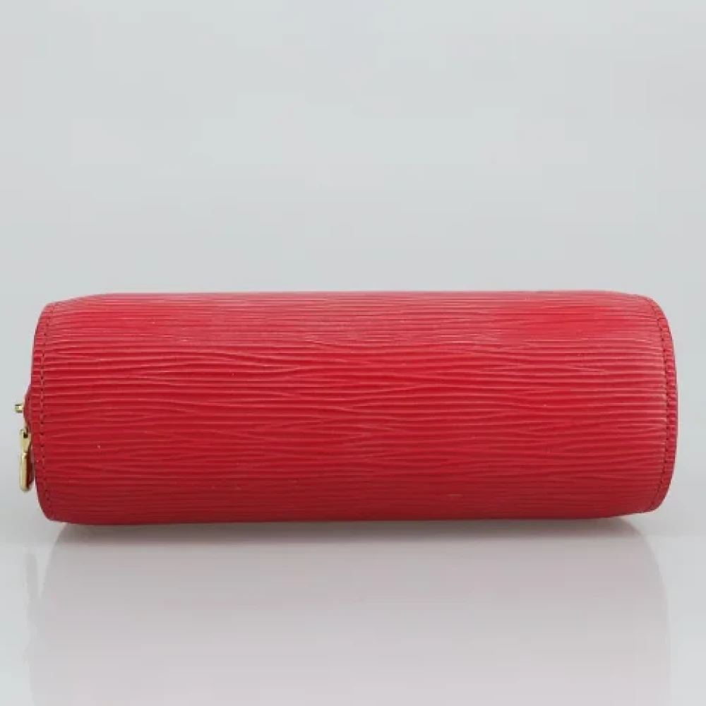 Louis Vuitton Vintage Pre-owned Leather pouches Red Dames