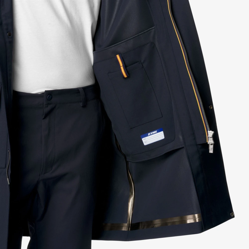 K-way Heren wollen blend jas Blue Heren