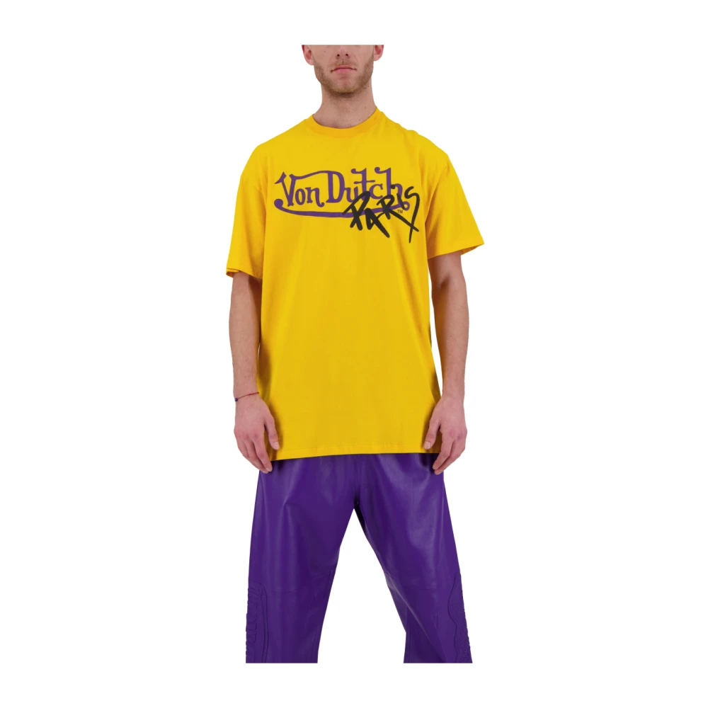 Von Dutch Laurenz T-Shirt Comfortabel en stijlvol Yellow Heren