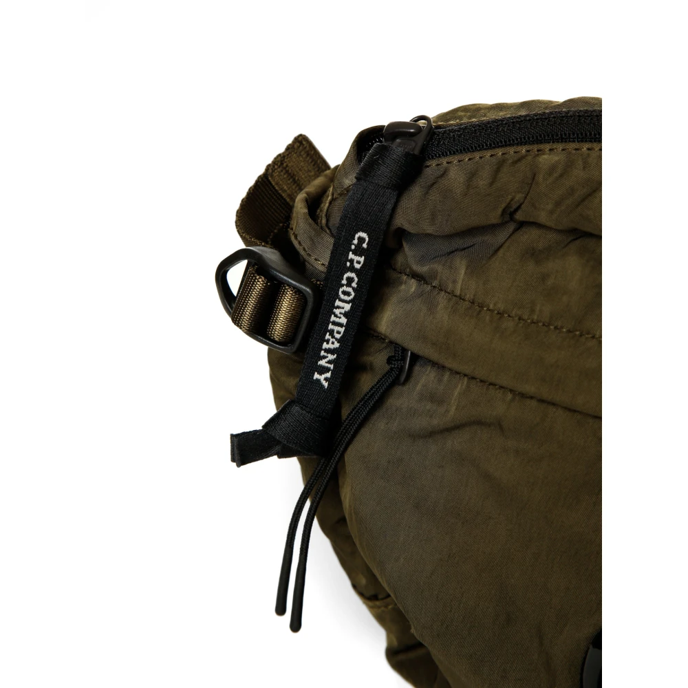 C.P. Company Nylon Crossbody Tas met Anti-Drop Behandeling Green Heren