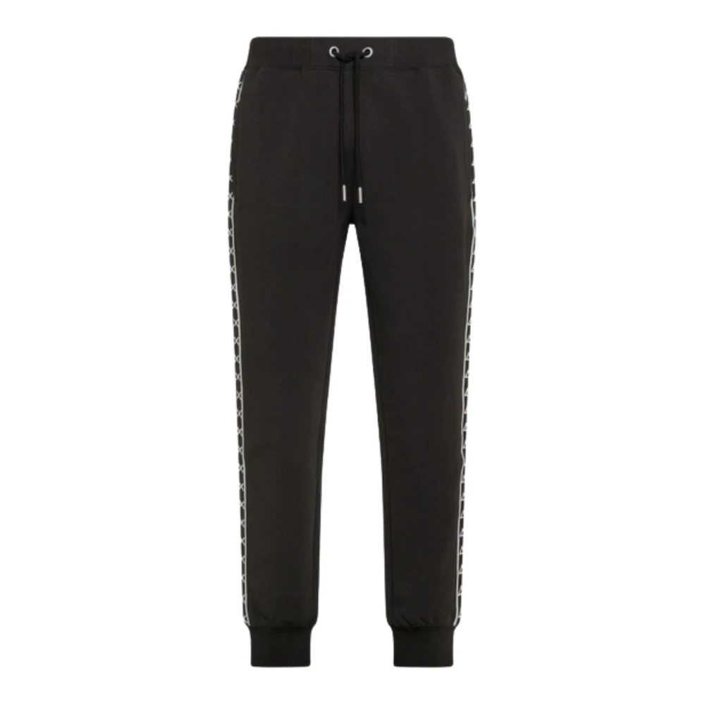 Sun68 Zwarte Fleece Tech Broek Black Heren