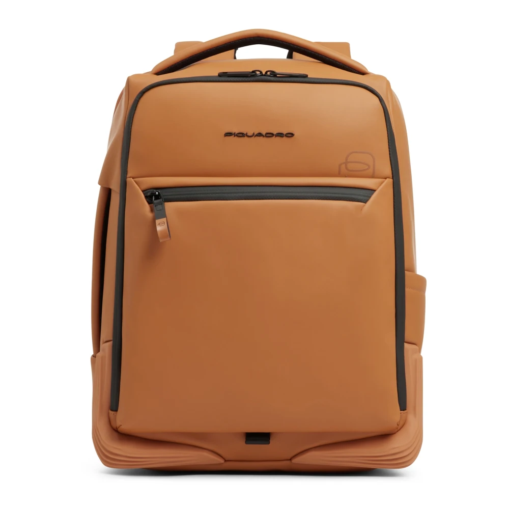 Piquadro Herren Braun Wasserabweisender Reiselaptop-Rucksack 15,6"