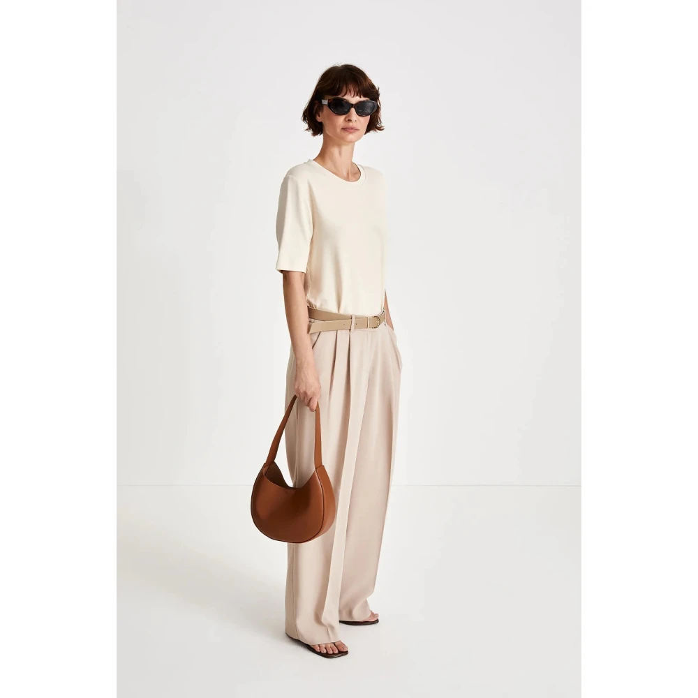 Stylein Wide Trousers Beige Dames