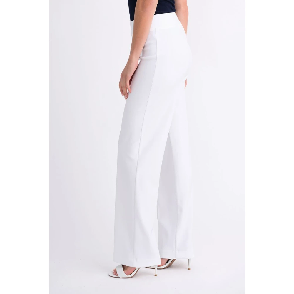 Joseph Ribkoff Witte Slim-Fit Gebreide Broek White Dames