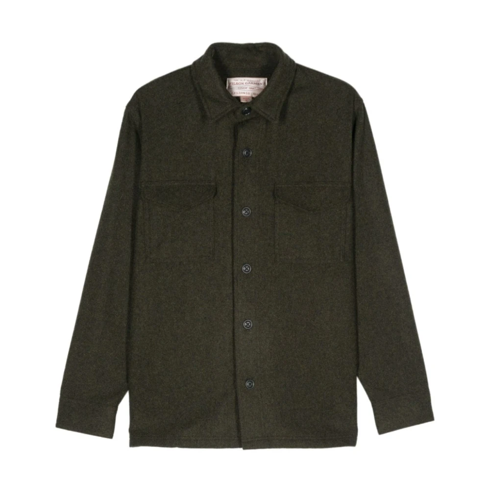 Filson Bosgroene Wollen Jas Green Heren