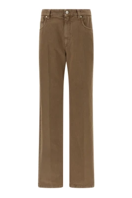 Garment-dyed Denim Trousers