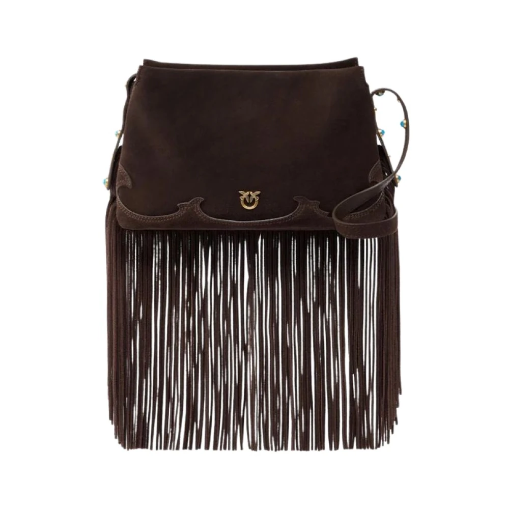 Pinko Women's Brown One Two Three Bag - Cross Body Bags - One Size - Bags