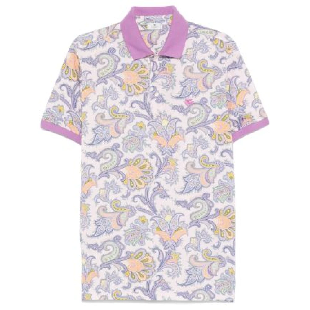 ETRO Kasjmier motief poloshirt Multicolor Heren