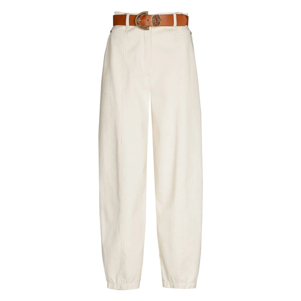 Caroline Biss Broek 1535 Stijlvolle Broek Beige Dames