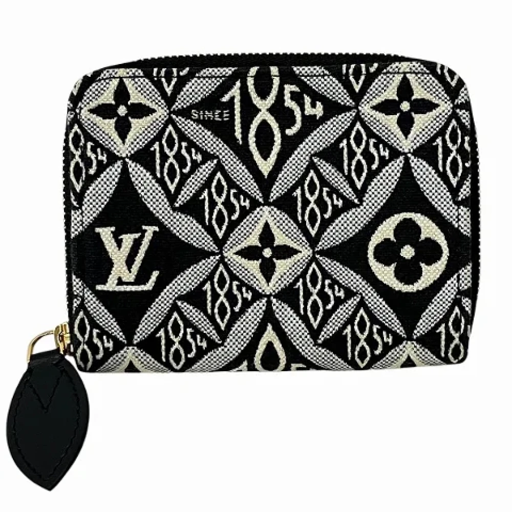 Louis Vuitton Vintage Pre-owned Canvas wallets Black Dames