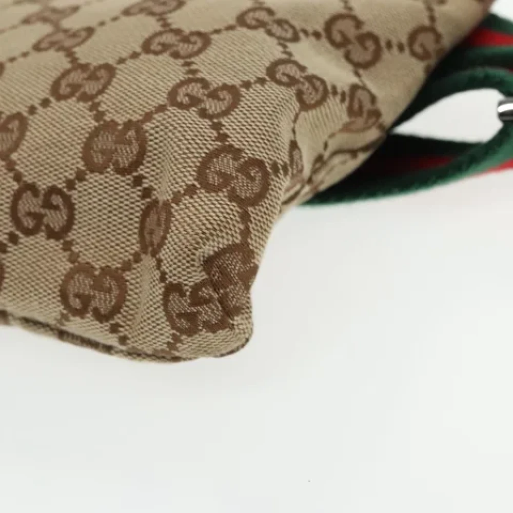 Gucci Vintage Pre-owned Canvas gucci-bags Beige Dames