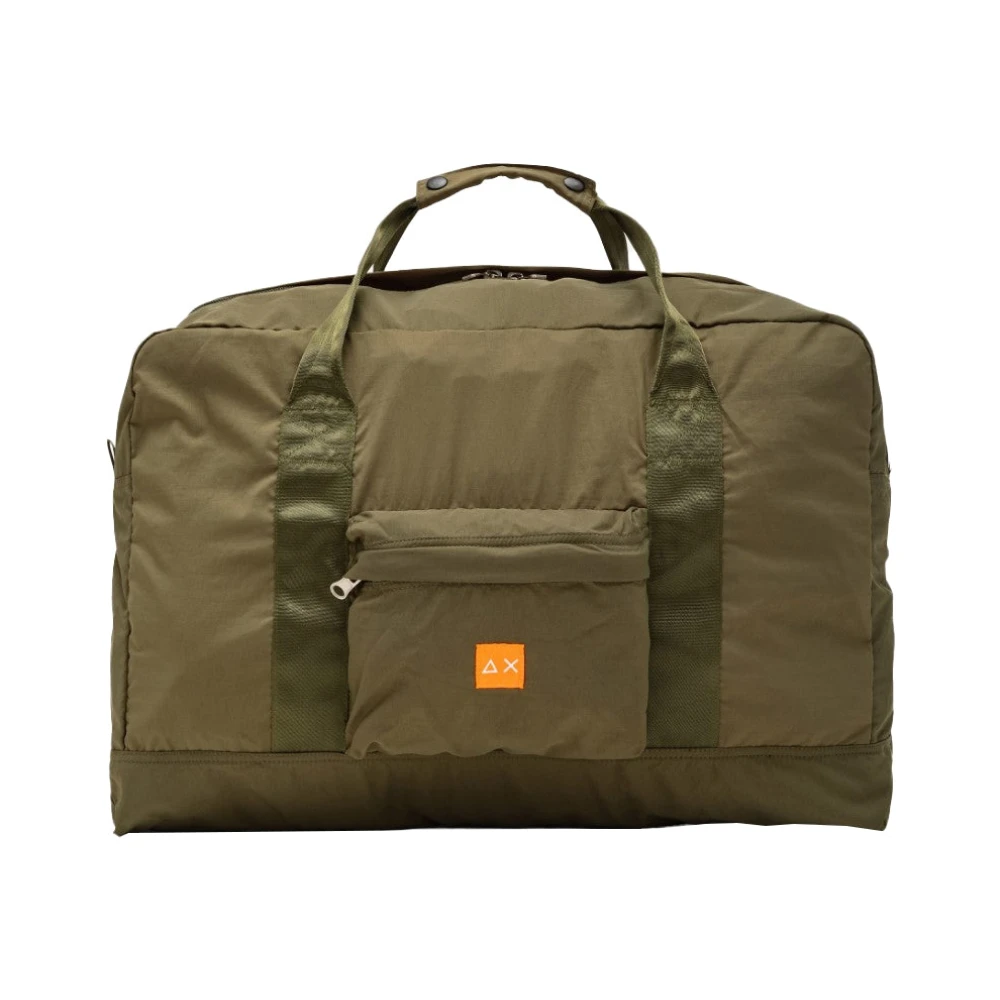 Sun68 Women's Green Dark Military Nylon Pocketable Bag - Weekend Bags - One Size - Bags